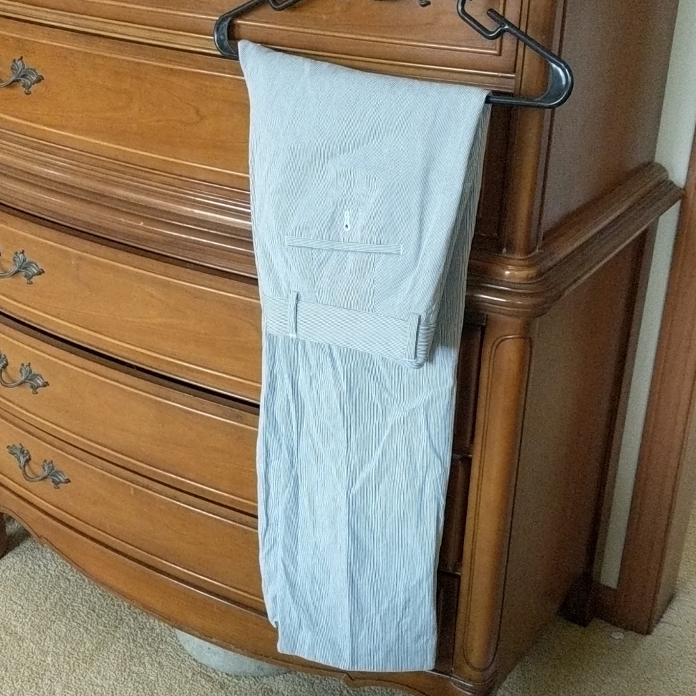 Express producer grey pinstripe pants, 32/32